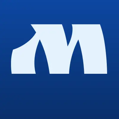 Магнит у дома, сеть супермаркетов, лого-визитка